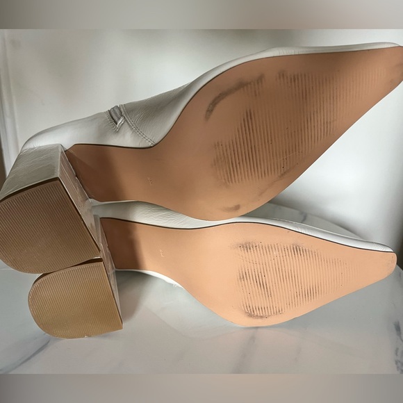 Women’s Steve Madden Zoe White Patent Boots Size 9 Mod - Picture 5 of 8